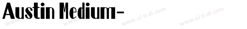 Austin Medium字体转换